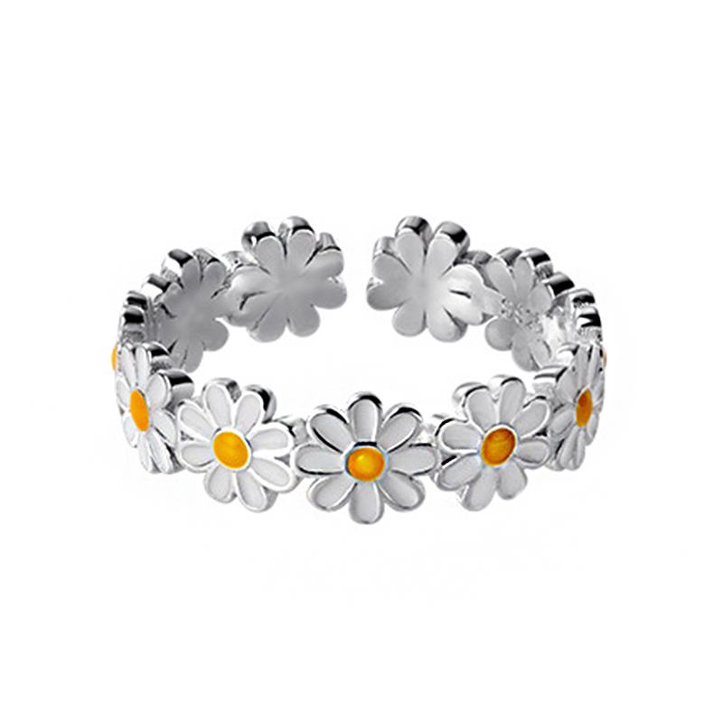 925 Silver Daisy Chain Ring 925 Silver Daisy Chain Ring