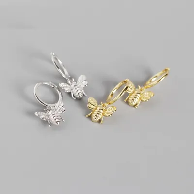 925 Sterling Silver Bumble Bee Earrings 925 Sterling Silver Bumble Bee Earrings