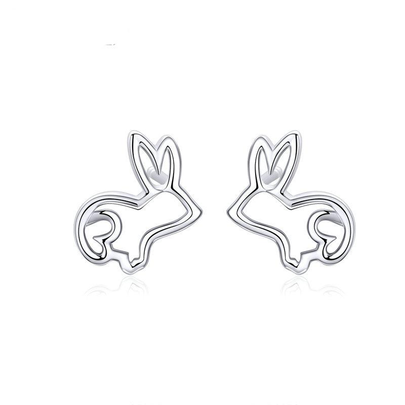 925 Sterling Silver Bunny Earrings 925 Sterling Silver Bunny Earrings