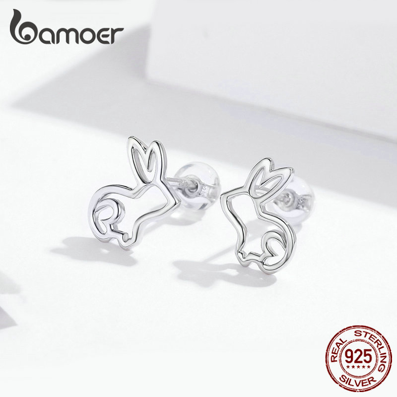 925 Sterling Silver Bunny Earrings 925 Sterling Silver Bunny Earrings
