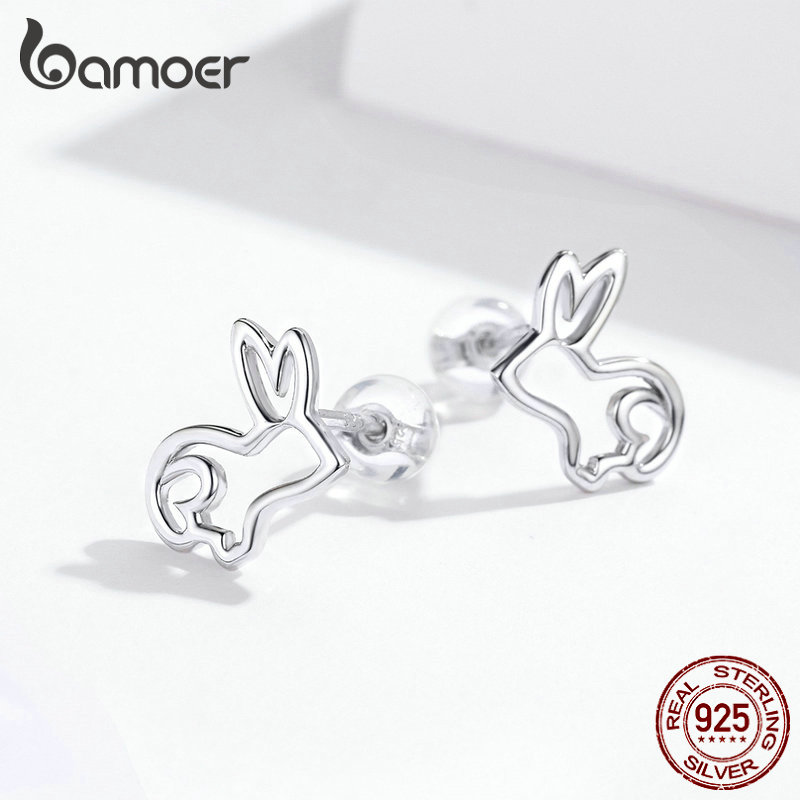 925 Sterling Silver Bunny Earrings 925 Sterling Silver Bunny Earrings