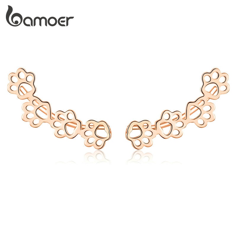 925 Sterling Silver Paw Print Earrings 925 Sterling Silver Paw Print Earrings