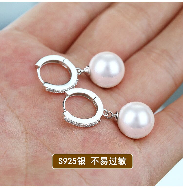 925 Sterling Silver Pearl Drop Earrings 925 Sterling Silver Pearl Drop Earrings