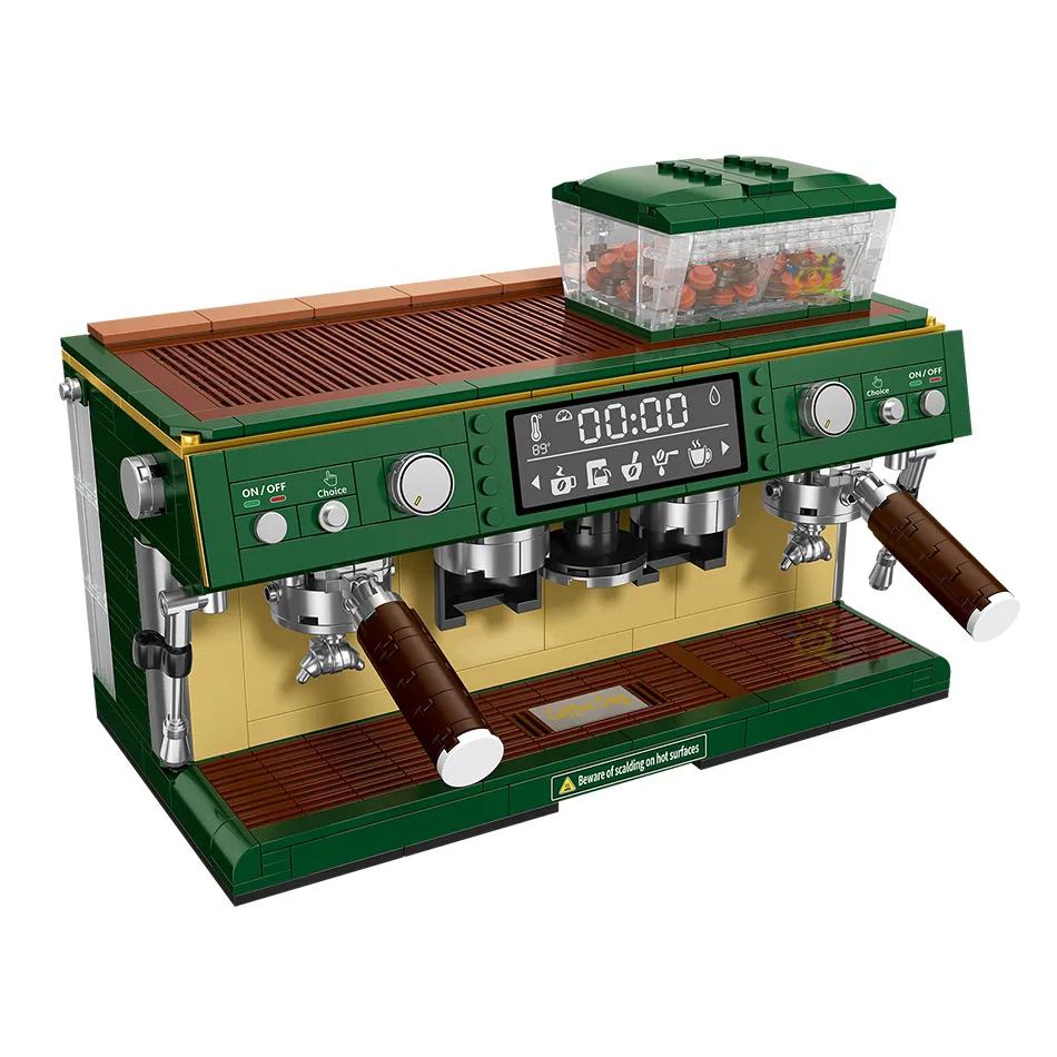 928PCS Coffee Machine Model Micro Building Blocks Mini Diamond City Friend Bricks Set Children Toys Kids Girl Game 928PCS Coffee Machine Model Micro Building Blocks Mini Diamond City Friend Bricks Set Children Toys Kids Girl Game