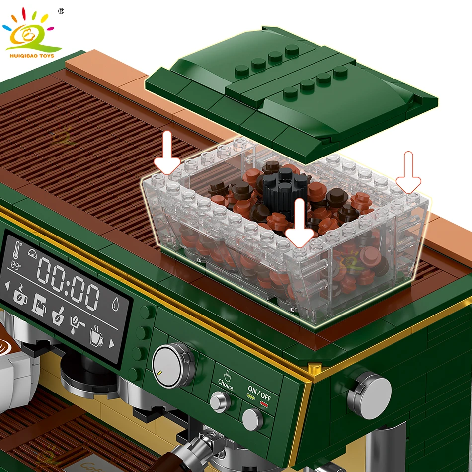 928PCS Coffee Machine Model Micro Building Blocks Mini Diamond City Friend Bricks Set Children Toys Kids Girl Game 928PCS Coffee Machine Model Micro Building Blocks Mini Diamond City Friend Bricks Set Children Toys Kids Girl Game