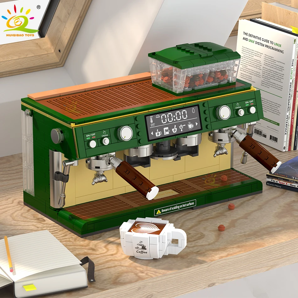 928PCS Coffee Machine Model Micro Building Blocks Mini Diamond City Friend Bricks Set Children Toys Kids Girl Game 928PCS Coffee Machine Model Micro Building Blocks Mini Diamond City Friend Bricks Set Children Toys Kids Girl Game