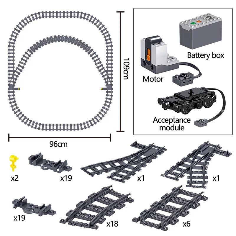 941pcs City Electric Harmony Rail Remote Control Building Blocks High-speed Rail Train Track RC Car Brick Toy for 941pcs City Electric Harmony Rail Remote Control Building Blocks High-speed Rail Train Track RC Car Brick Toy for