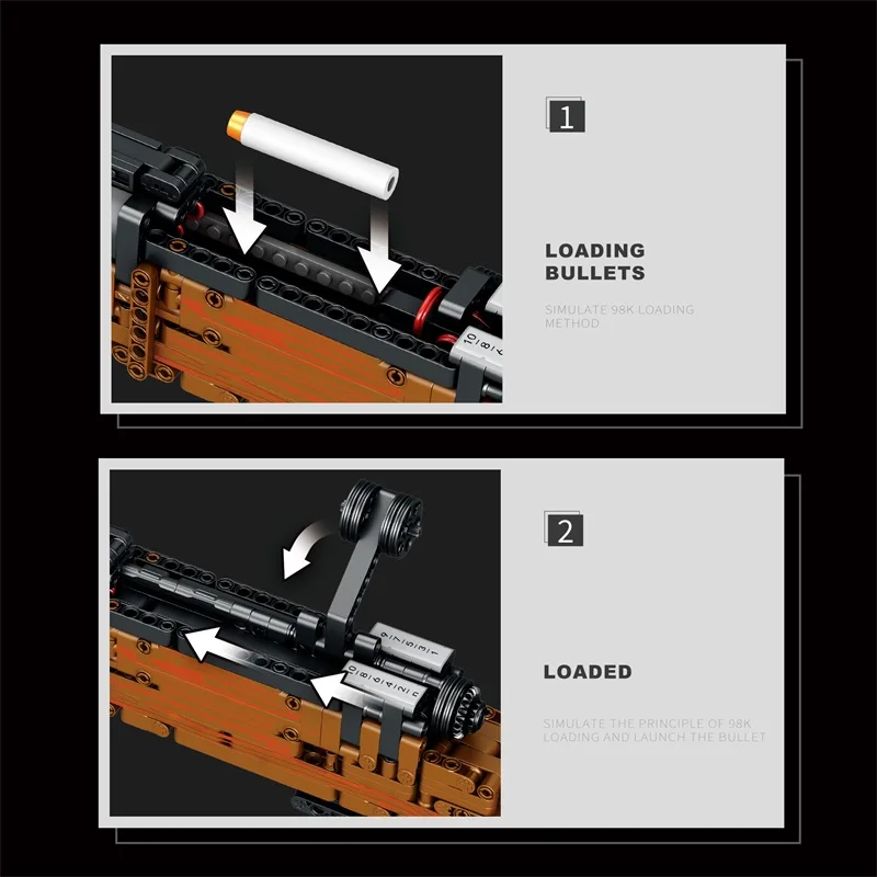 951pcs Mauser Kar98K Building Block Model Can Shoot Heavy Sniper Rifle Assemble Bricks Military Weapons Series DIY Toys 951pcs Mauser Kar98K Building Block Model Can Shoot Heavy Sniper Rifle Assemble Bricks Military Weapons Series DIY Toys