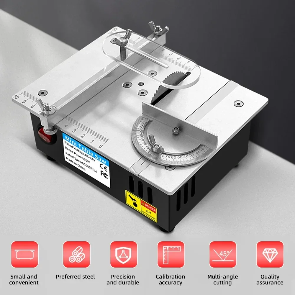 96W Mini Bench Saw Adjustable Multifunctional Table Saw Household DIY Cutting Machine Woodworking Bench Lathe Cutter 96W Mini Bench Saw Adjustable Multifunctional Table Saw Household DIY Cutting Machine Woodworking Bench Lathe Cutter