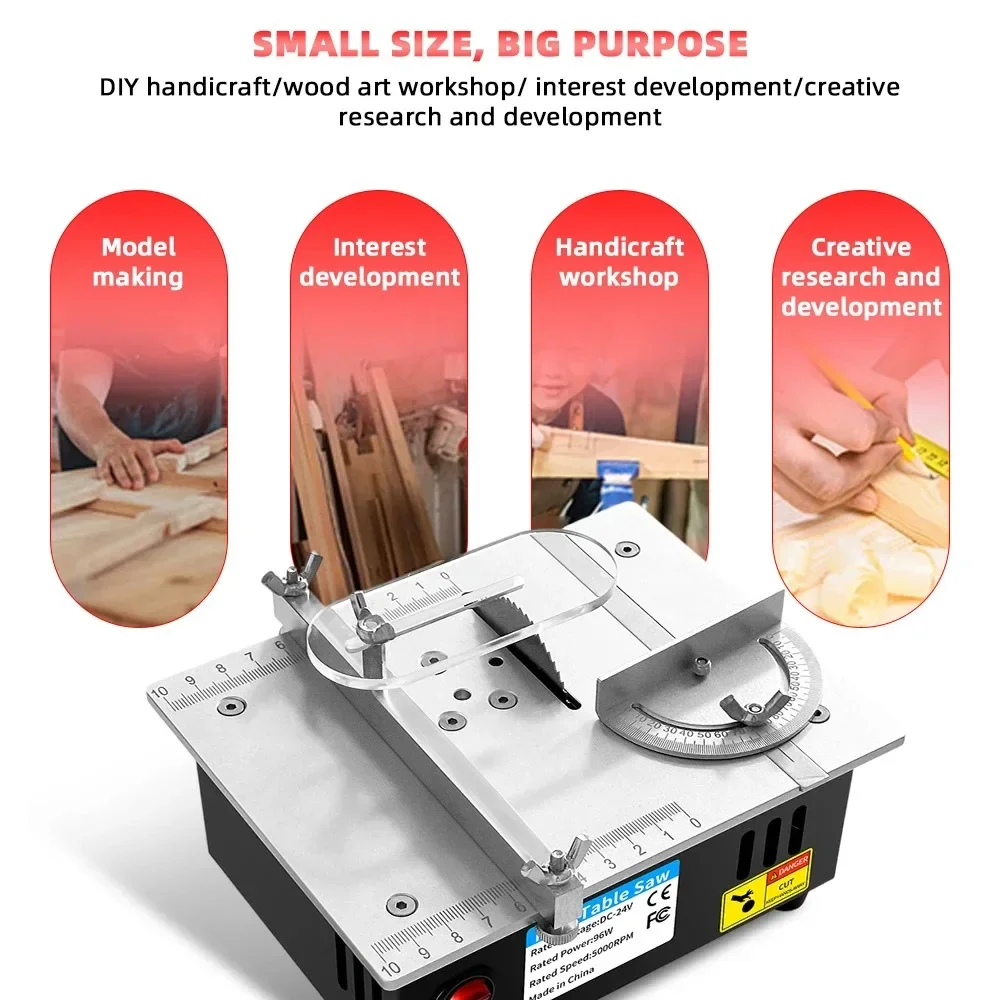 96W Mini Bench Saw Adjustable Multifunctional Table Saw Household DIY Cutting Machine Woodworking Bench Lathe Cutter 96W Mini Bench Saw Adjustable Multifunctional Table Saw Household DIY Cutting Machine Woodworking Bench Lathe Cutter