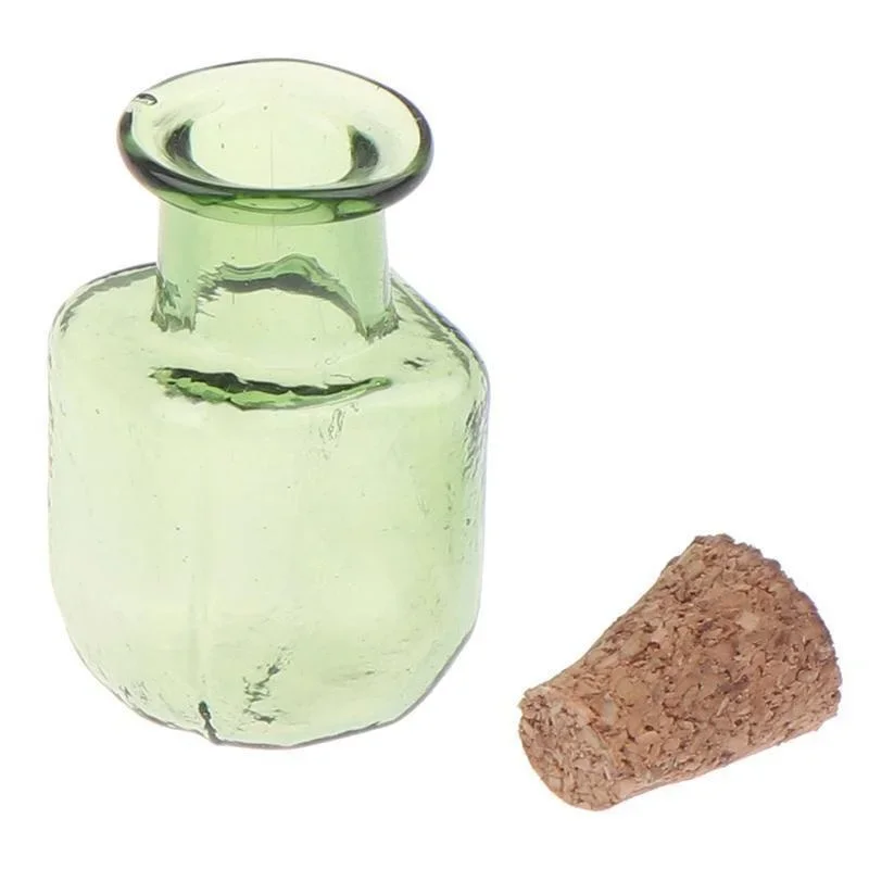 9pcs Mini Glass Color Bottles with Cork Stopper Wishing Bottles Gift Pendants DIY Home Decor Crafts Microlandscape 9pcs Mini Glass Color Bottles with Cork Stopper Wishing Bottles Gift Pendants DIY Home Decor Crafts Microlandscape