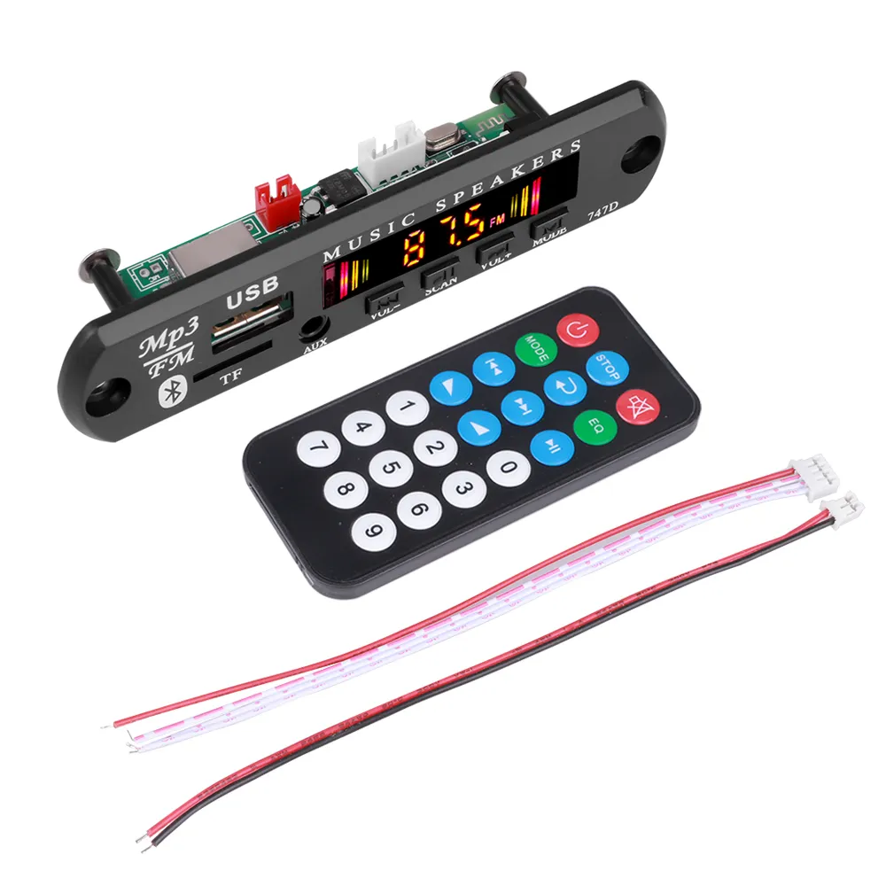 9V 12V Car MP3 WMA Decoder Board Audio MP3 Player USB TF FM Radio Module Wireless Bluetooth 5.0 For Car 9V 12V Car MP3 WMA Decoder Board Audio MP3 Player USB TF FM Radio Module Wireless Bluetooth 5.0 For Car