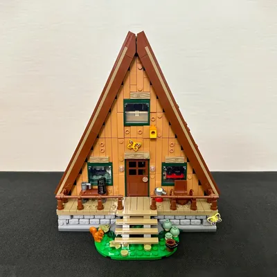 A- Frame Cabin Forest House Compatible 21338 Building Blocks stock Street View Bricks Toy For Children Gift A- Frame Cabin Forest House Compatible 21338 Building Blocks stock Street View Bricks Toy For Children Gift