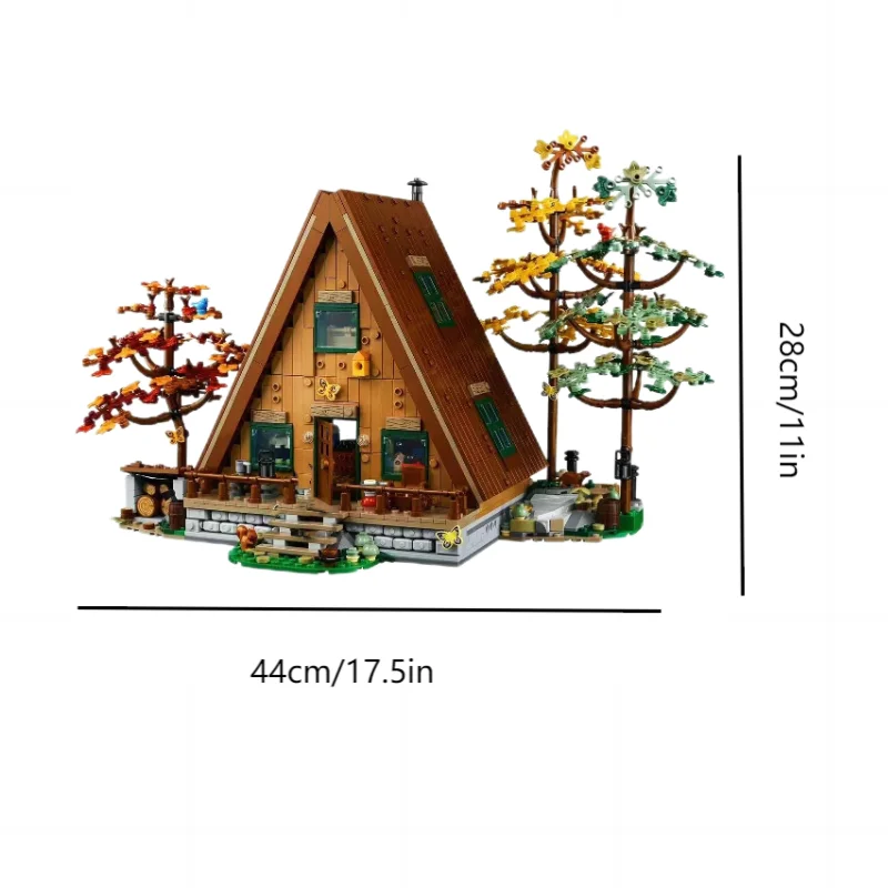 A- Frame Cabin Forest House Compatible 21338 Building Blocks stock Street View Bricks Toy For Children Gift A- Frame Cabin Forest House Compatible 21338 Building Blocks stock Street View Bricks Toy For Children Gift