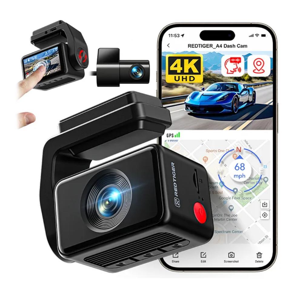 A4 Dash Camera Front and Rear 4k Dash Cam Drive Recorder for WiFi GPS Car Dvr for 24H Parking Mode Black Box for Car A4 Dash Camera Front and Rear 4k Dash Cam Drive Recorder for WiFi GPS Car Dvr for 24H Parking Mode Black Box for Car