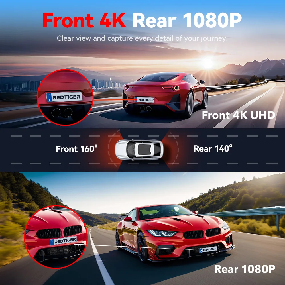 A4 Dash Camera Front and Rear 4k Dash Cam Drive Recorder for WiFi GPS Car Dvr for 24H Parking Mode Black Box for Car A4 Dash Camera Front and Rear 4k Dash Cam Drive Recorder for WiFi GPS Car Dvr for 24H Parking Mode Black Box for Car