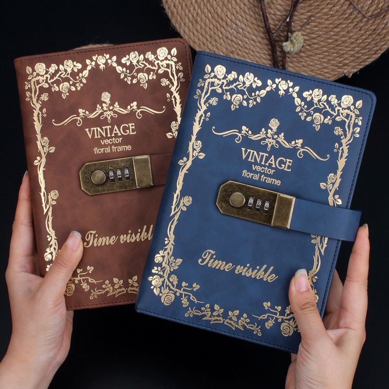 A5 Vintage Diary Notebook With Lock A5 Vintage Diary Notebook With Lock