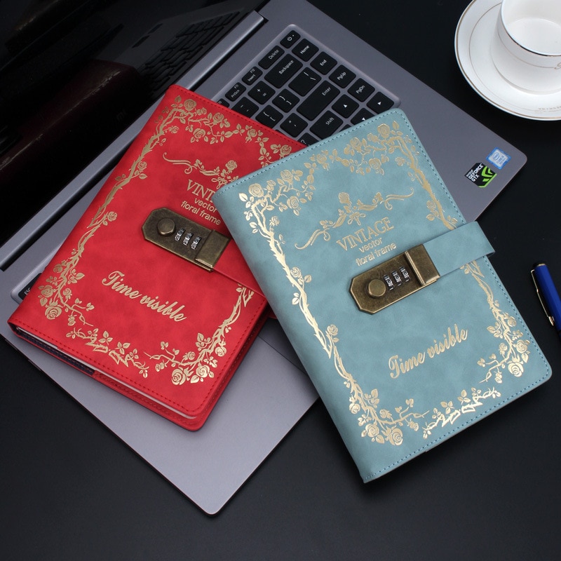 A5 Vintage Diary Notebook With Lock A5 Vintage Diary Notebook With Lock