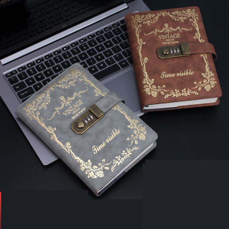 A5 Vintage Diary Notebook With Lock A5 Vintage Diary Notebook With Lock