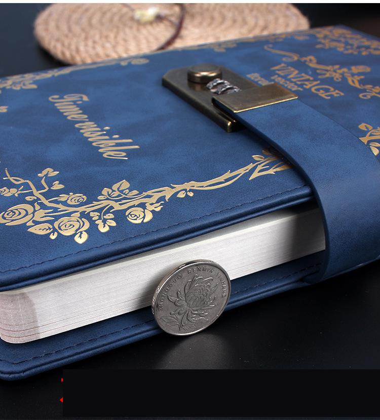 A5 Vintage Diary Notebook With Lock A5 Vintage Diary Notebook With Lock