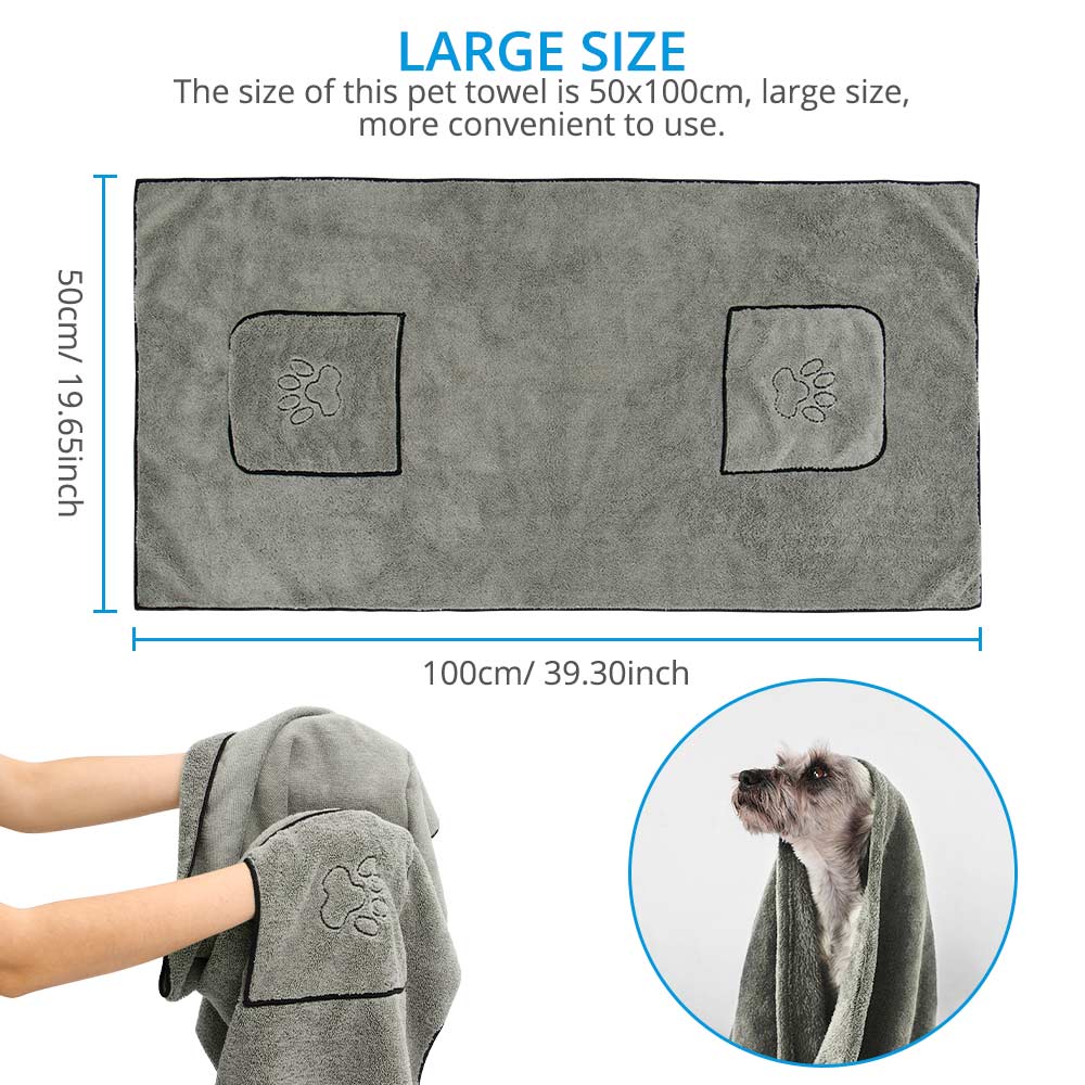 Absorbent Dog Bath Towel Absorbent Dog Bath Towel