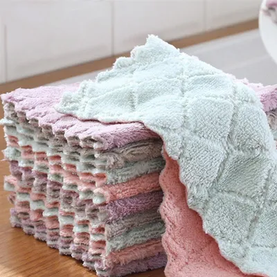 Absorbent Microfiber Cloth for Kitchen (10 pcs) Absorbent Microfiber Cloth for Kitchen (10 pcs)