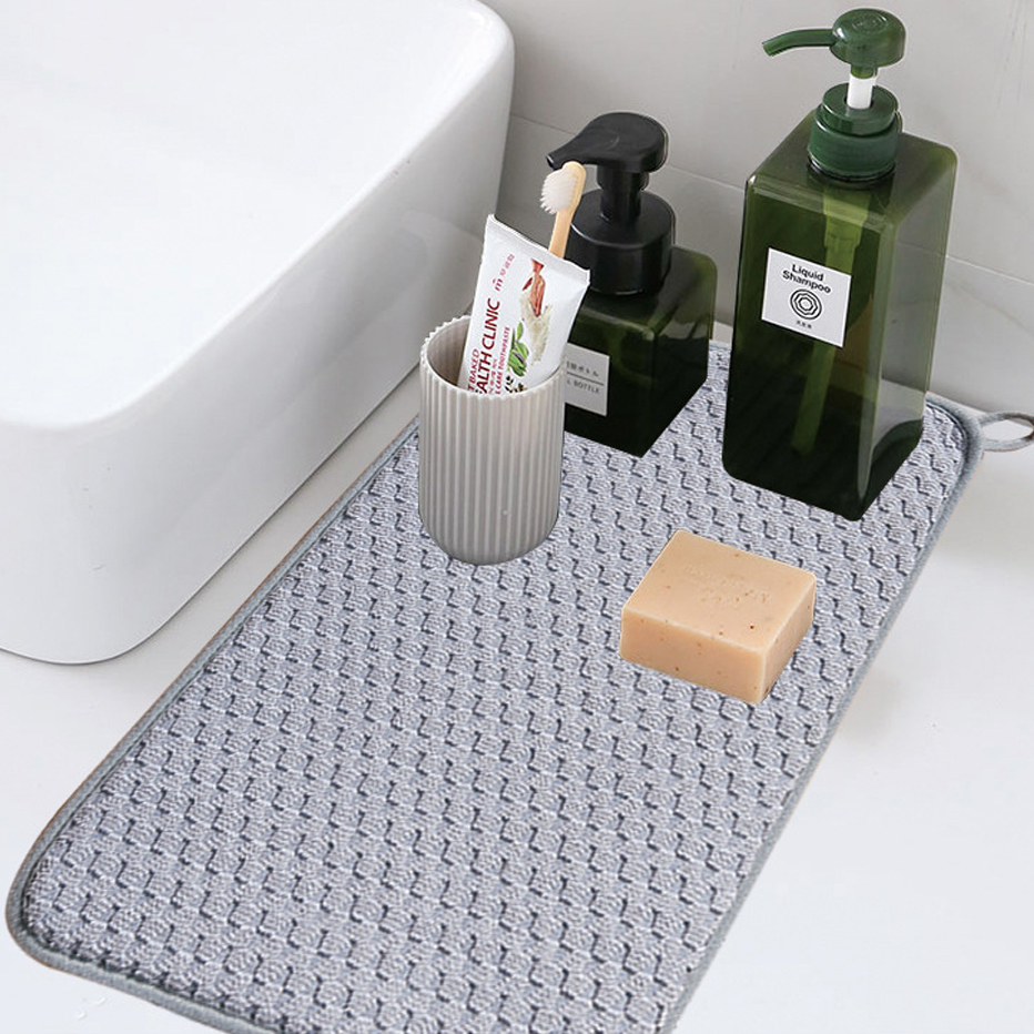 Absorbent Microfiber Dish Drying Mat