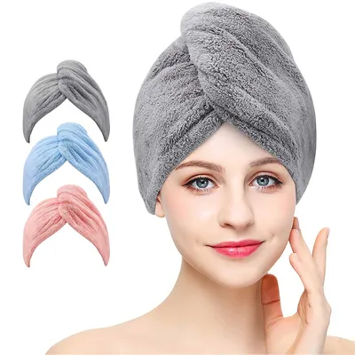 Absorbent Microfiber Hair Towel Wrap Absorbent Microfiber Hair Towel Wrap