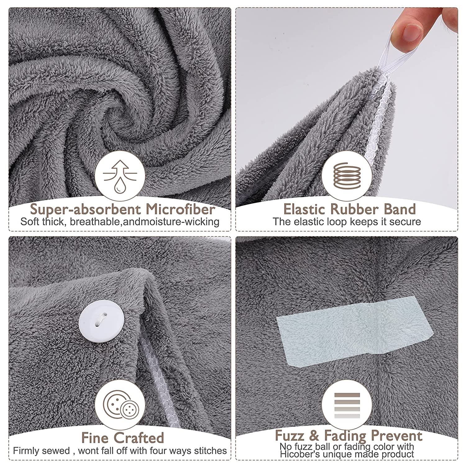 Absorbent Microfiber Hair Towel Wrap Absorbent Microfiber Hair Towel Wrap