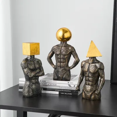 Abstract Geometric Figure Ornament Aesthetic Room Decor Modern Style Souvenirs for Home Table Decoration Living Room