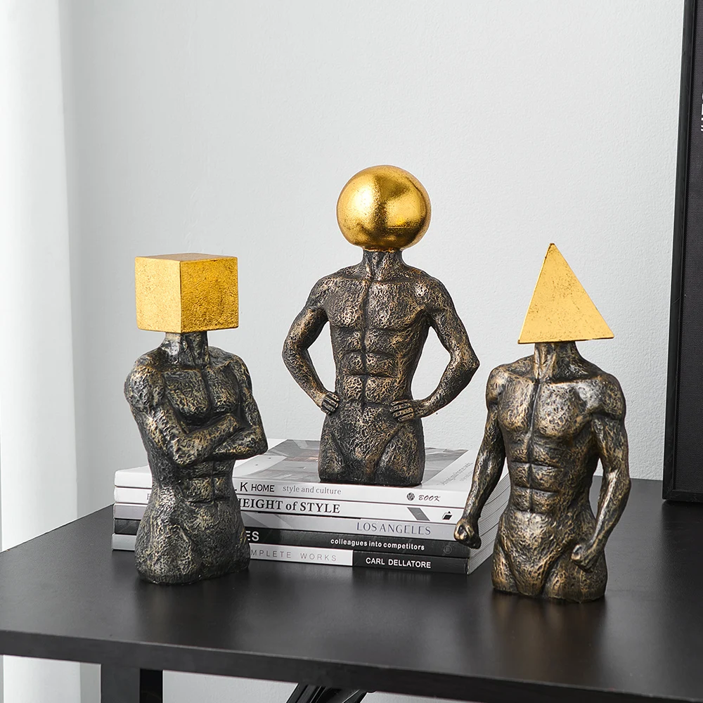 Abstract Geometric Figure Ornament Aesthetic Room Decor Modern Style Souvenirs for Home Table Decoration Living Room