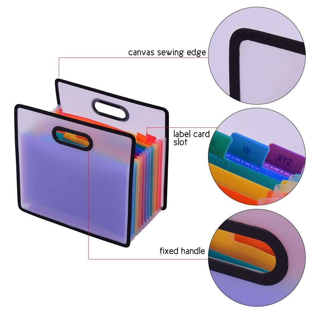 Accordion File Folder 12-Pocket Organizer Accordion File Folder 12-Pocket Organizer