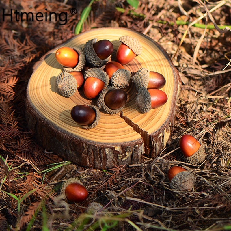 Acorn Decor Plastic Ornaments (20pcs) Acorn Decor Plastic Ornaments (20pcs)