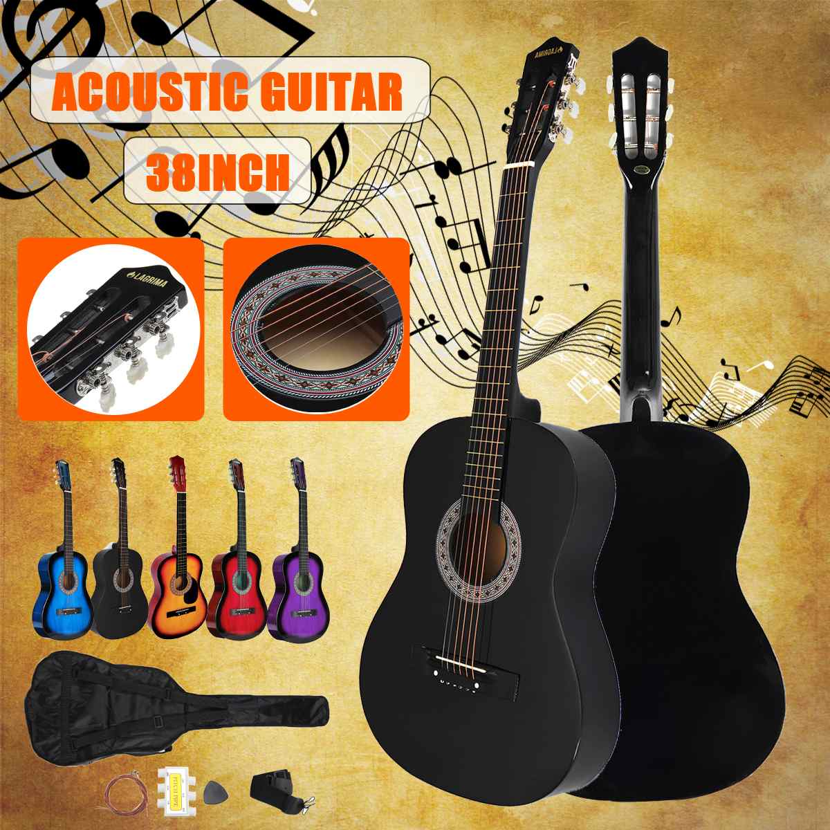 Acoustic Guitar Beginners Package Kit Acoustic Guitar Beginners Package Kit