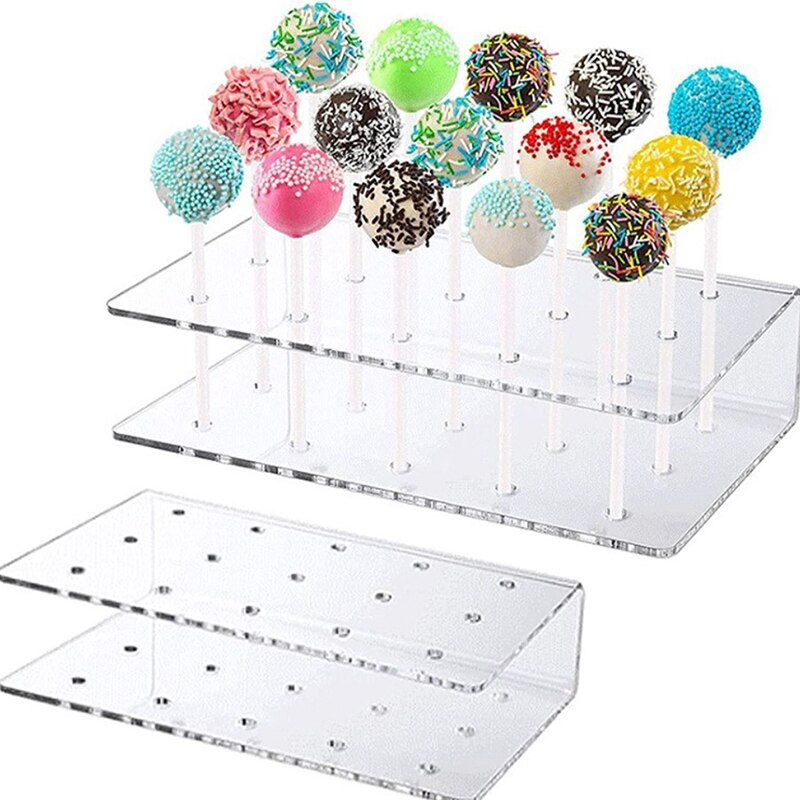Acrylic 15 Hole Lollipop Stand Holder