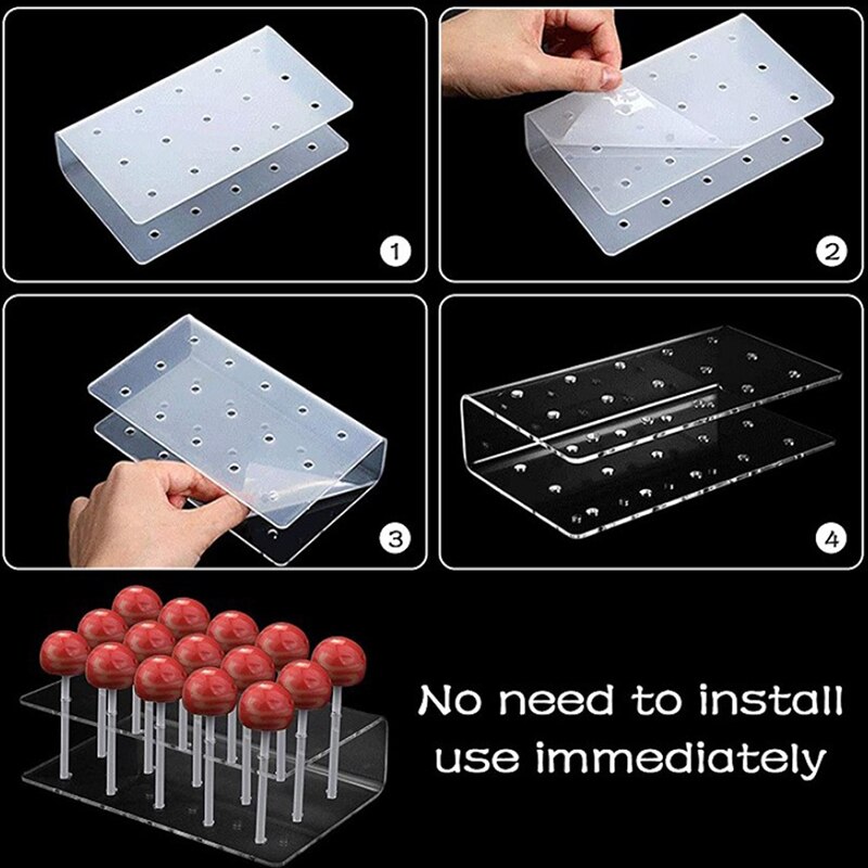 Acrylic 15 Hole Lollipop Stand Holder Acrylic 15 Hole Lollipop Stand Holder