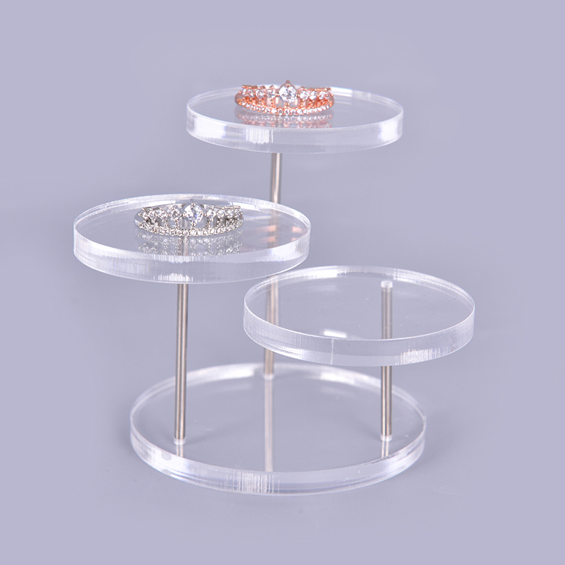Acrylic 3 Tier Jewelry Stand Organizer