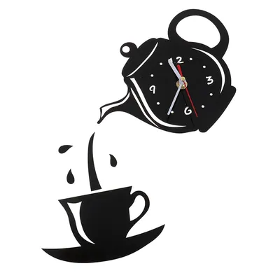 Acrylic 3D Teapot Wall Clock Acrylic 3D Teapot Wall Clock