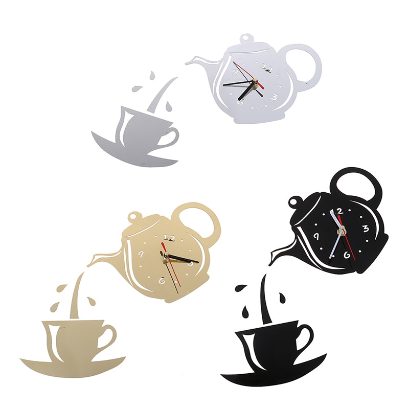 Acrylic 3D Teapot Wall Clock Acrylic 3D Teapot Wall Clock