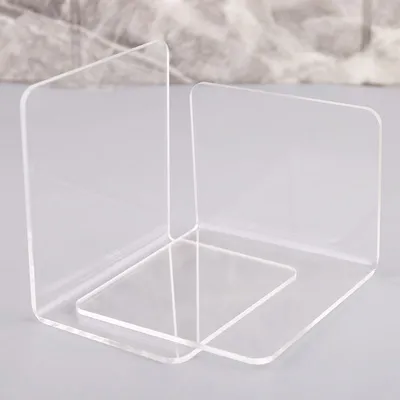 Acrylic Bookends School Supply (2 Pcs) Acrylic Bookends School Supply (2 Pcs)
