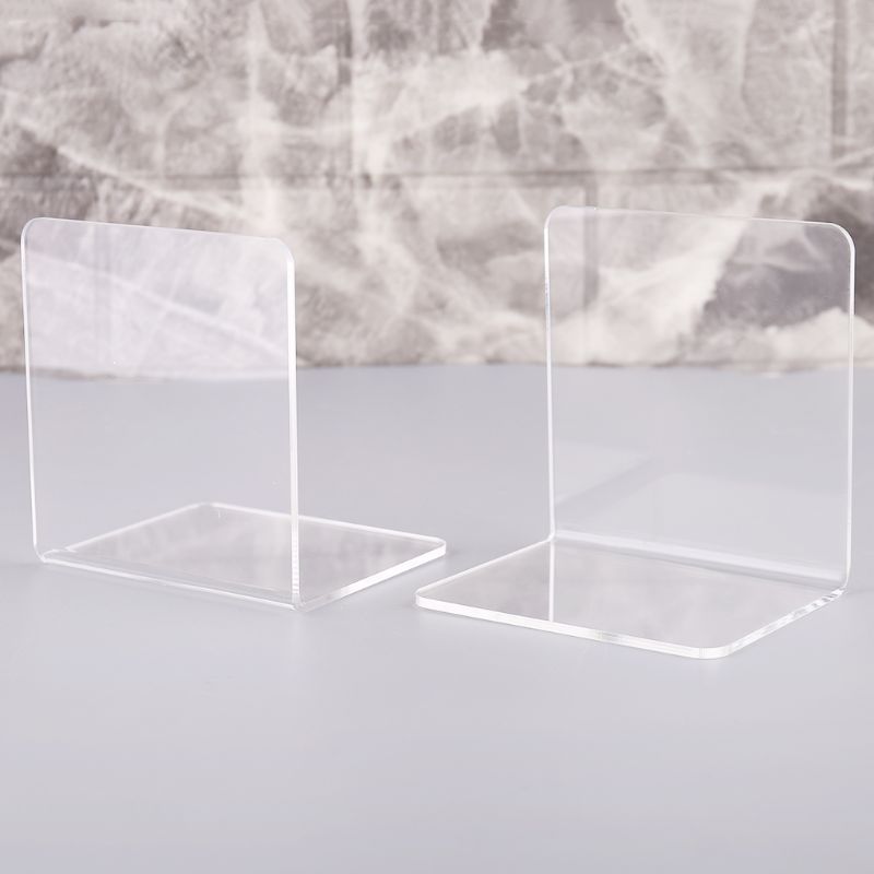 Acrylic Bookends School Supply (2 Pcs) Acrylic Bookends School Supply (2 Pcs)