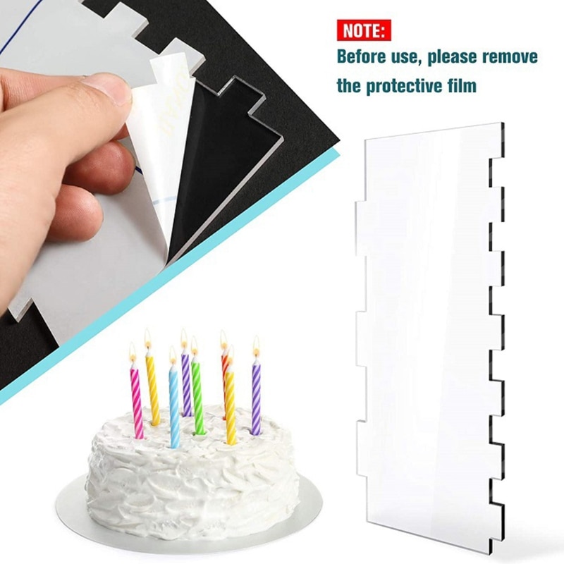 Acrylic Cake Decorating Combs (6pcs) Acrylic Cake Decorating Combs (6pcs)