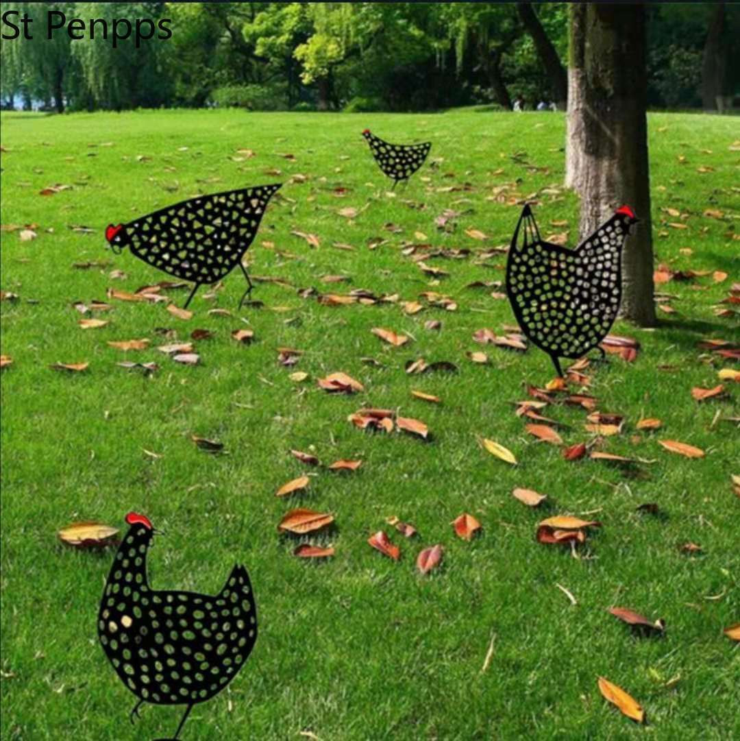 Acrylic Chicken Lawn Ornaments (5 pcs) Acrylic Chicken Lawn Ornaments (5 pcs)