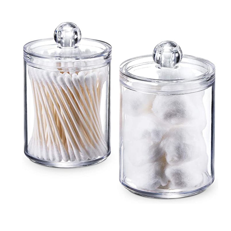 Acrylic Cotton Pad Containers (2 Pcs) Acrylic Cotton Pad Containers (2 Pcs)