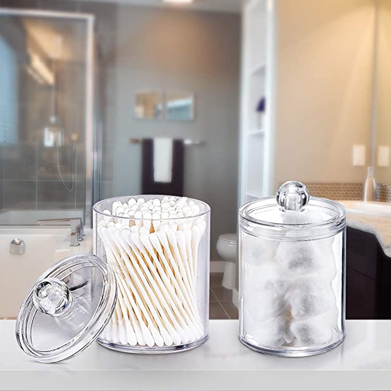 Acrylic Cotton Pad Containers (2 Pcs) Acrylic Cotton Pad Containers (2 Pcs)