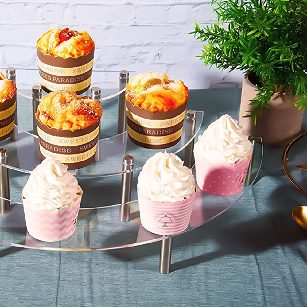 Acrylic Cupcake Stand 3-Tier Rack Acrylic Cupcake Stand 3-Tier Rack