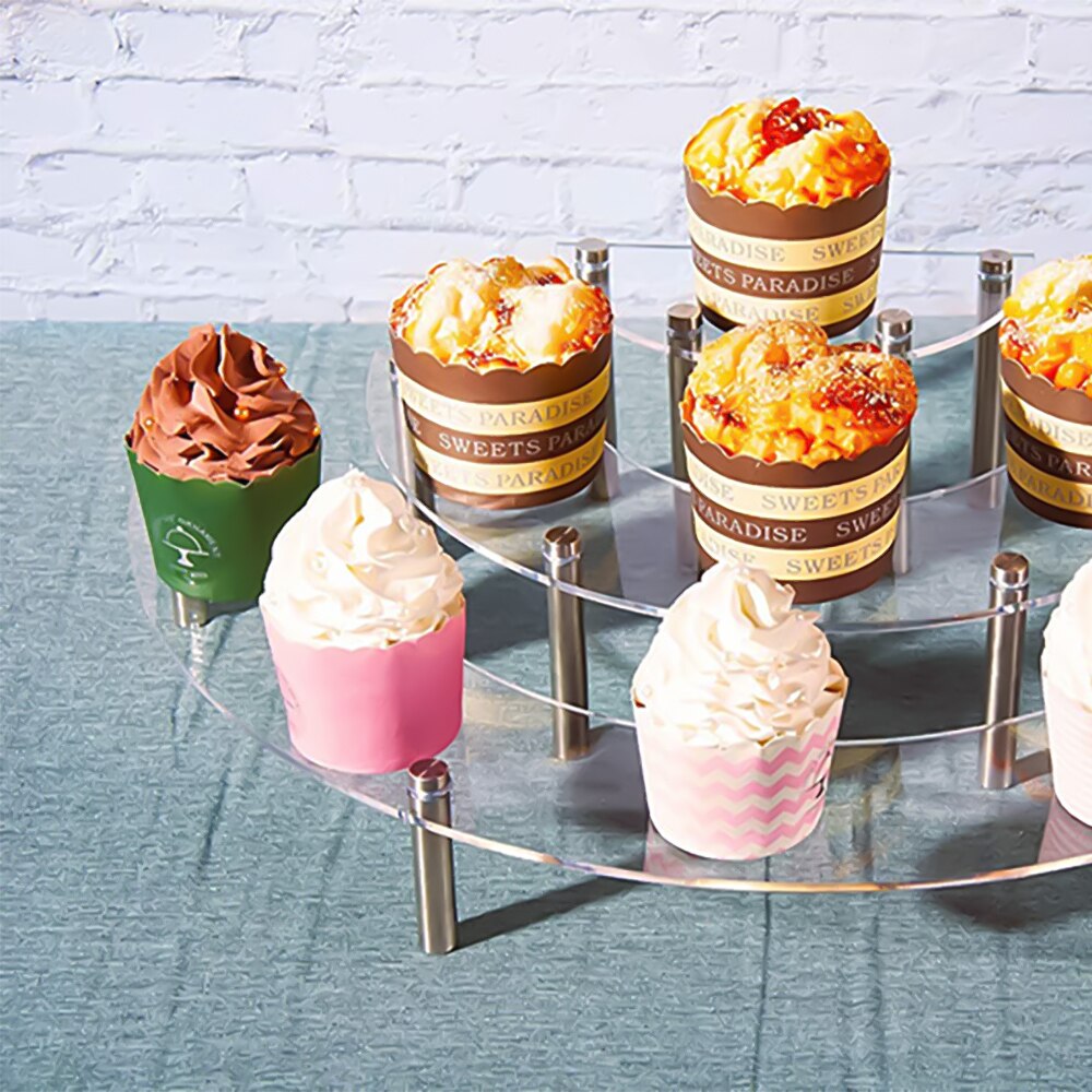 Acrylic Cupcake Stand 3-Tier Rack Acrylic Cupcake Stand 3-Tier Rack