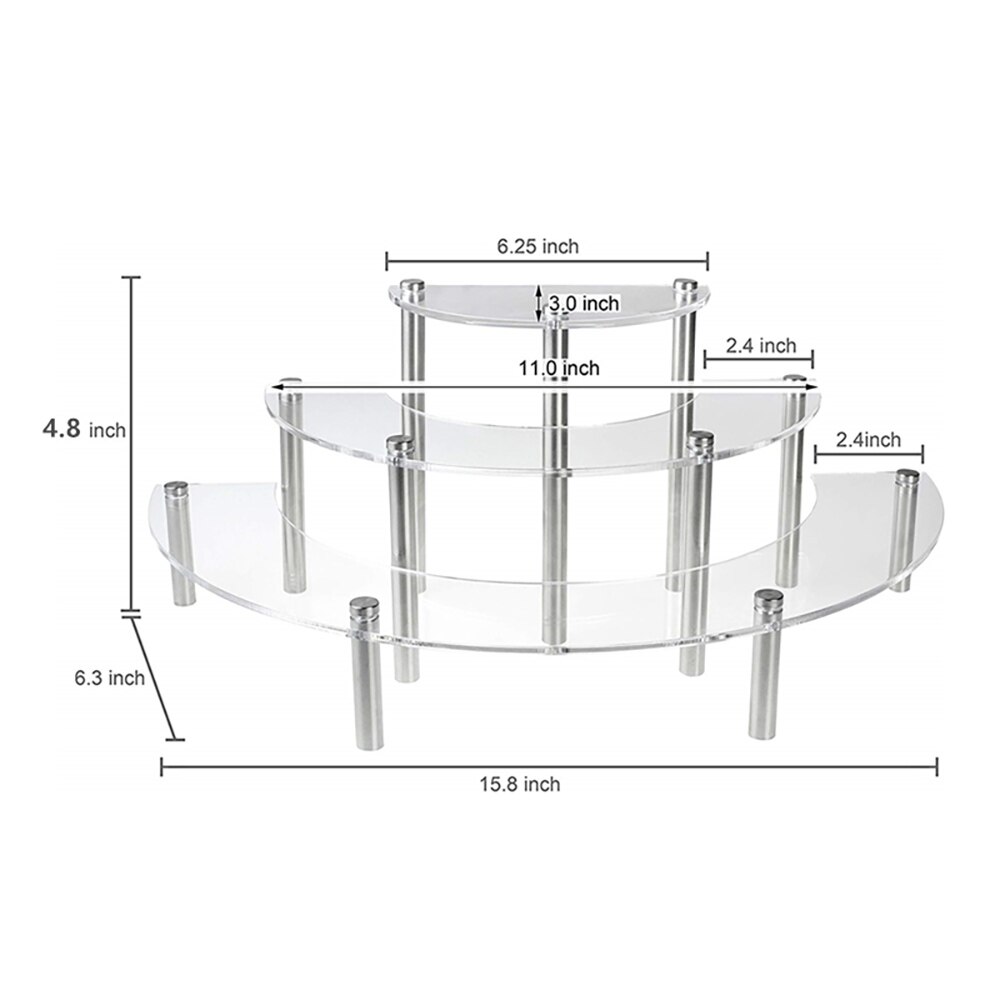 Acrylic Cupcake Stand 3-Tier Rack Acrylic Cupcake Stand 3-Tier Rack