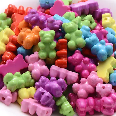 Acrylic Gummy Bear Beads (30pcs) Acrylic Gummy Bear Beads (30pcs)