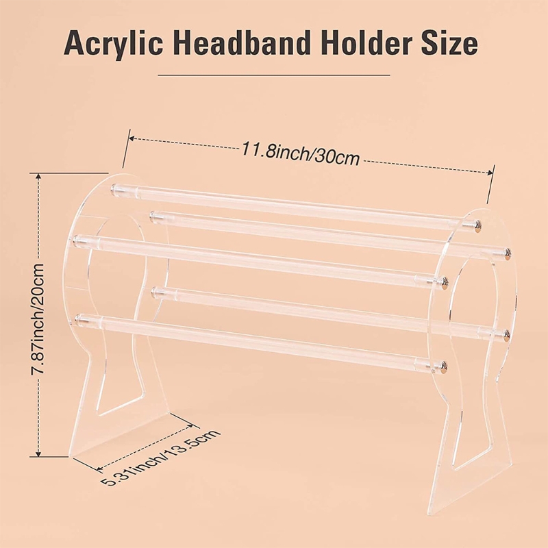 Acrylic Headband Organizer Stand